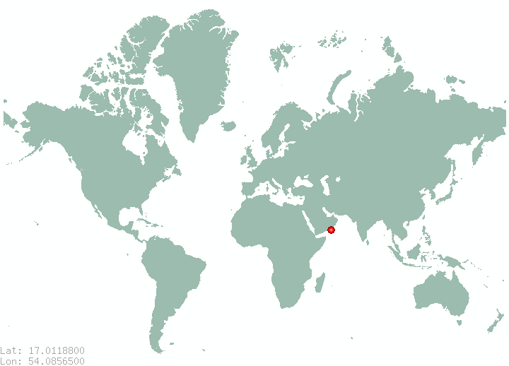 Salalah Al Gharbiyah in world map